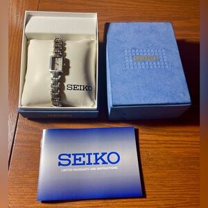 Seiko SUJ049 Two-Tone Stainless Steel Vintage Watch New Battery & Original Box